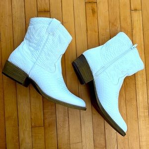 White Vegan Free People Booties